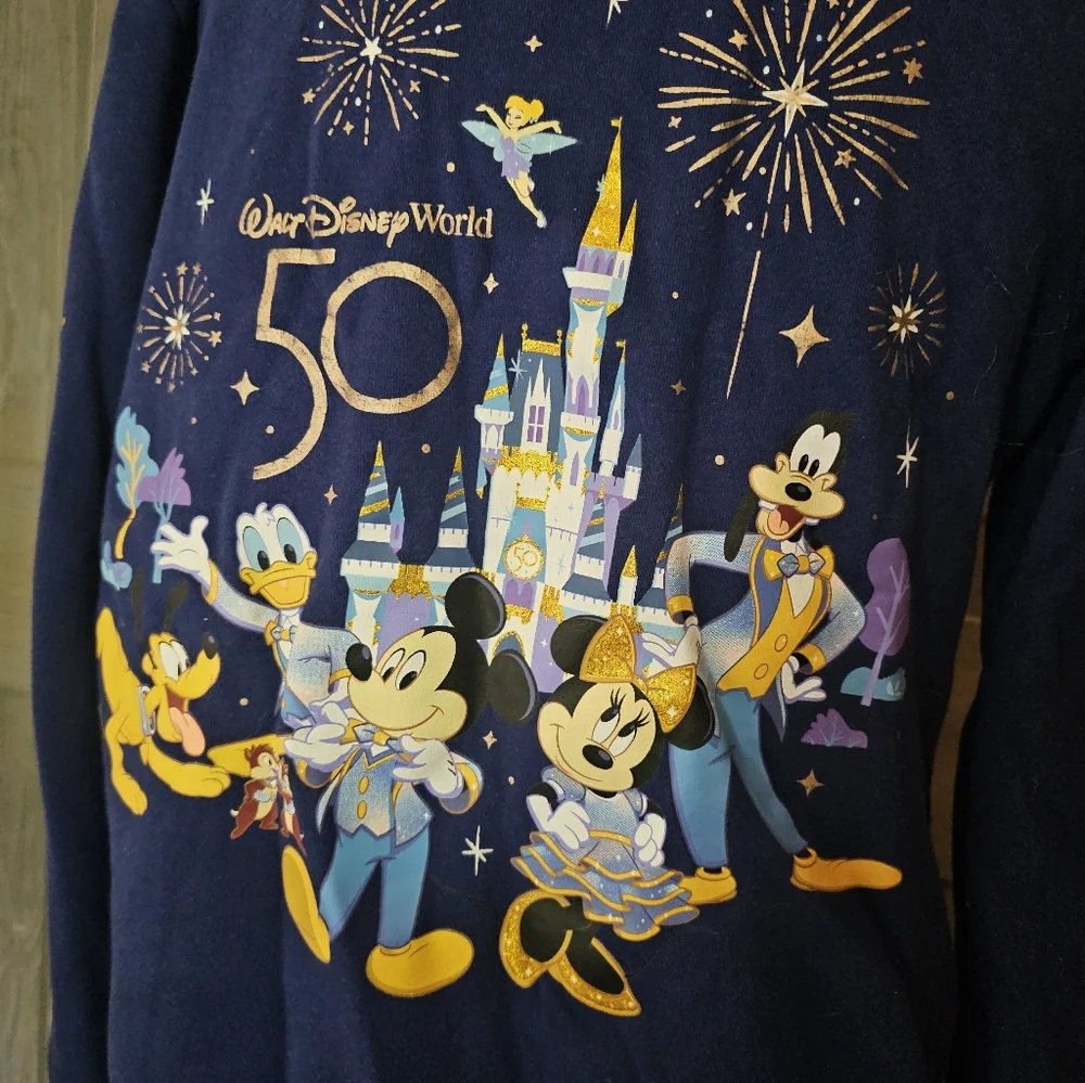 Walt Disney World 50th Anniversary Hoodie sz Medium - Picture 3 of 5